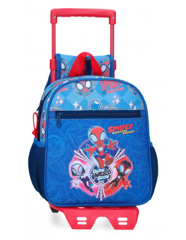 20121T2 MOCHILA ADAP. 25CM. C/CARRO SPIDEY POWER OF 3